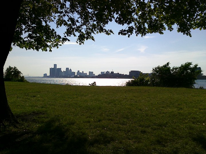The Detroit Skyline as seen from Belle Isle
